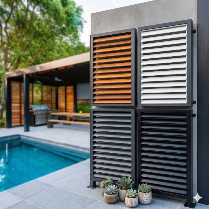 Persienne aluminium 230x100x4 cm pour pergola Persienne aluminium 230x100x4 cm pour pergola