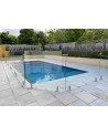Garde de corp piscine en verre 110x100x15