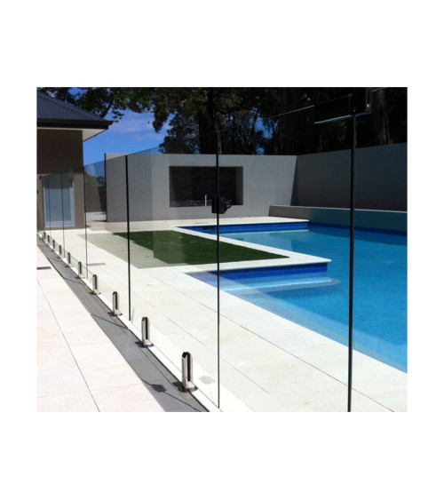 Garde de corp piscine en verre 110x100x15