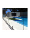 Ringhiera per piscina in vetro 110x100x15
