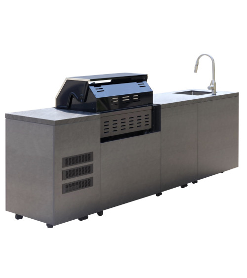 Cuisine d'extérieur BBQ Julien - 274 cm x 61 cm x 90 cm