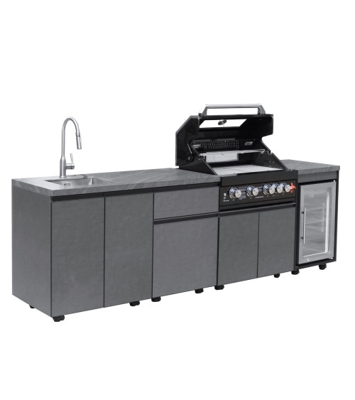 Cozinha exterior BBQ Élio – 243,5 x 60 x A119 cm