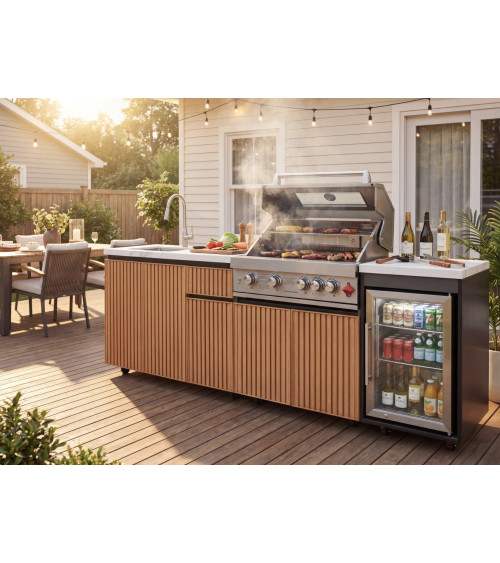 Cucina da esterno BBQ Helena - 248cm x 61cm x 90cm