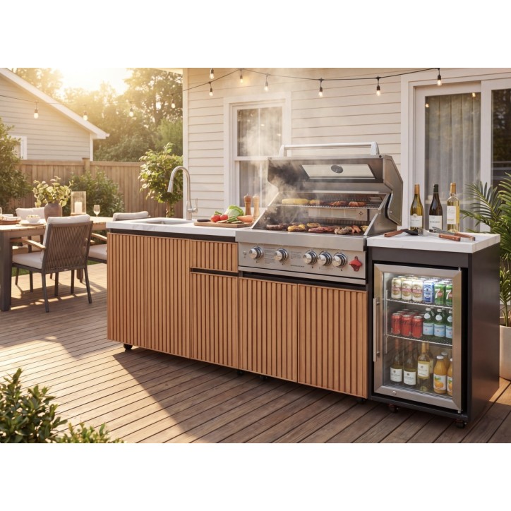 copy of Ulkokeittiö BBQ Élio – 243,5 x 60 x K119 cm