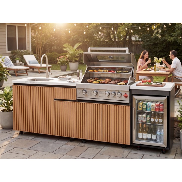 copy of Buitenkeuken BBQ Élio – 243,5 x 60 x H119 cm