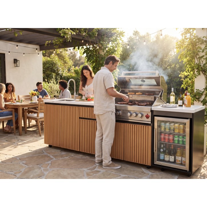 copy of Ulkokeittiö BBQ Élio – 243,5 x 60 x K119 cm