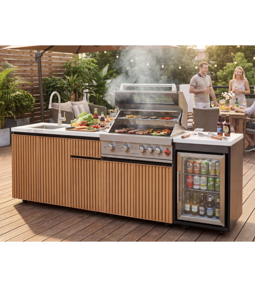 Ulkokeittiö BBQ Élio – 243,5 x 60 x K119 cm