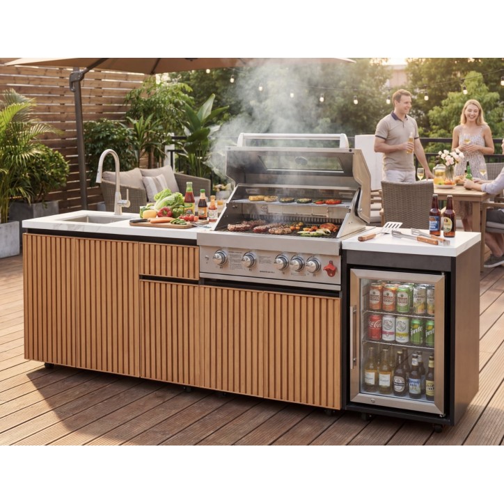 Cucina da esterno BBQ Helena - 248cm x 61cm x 90cm
