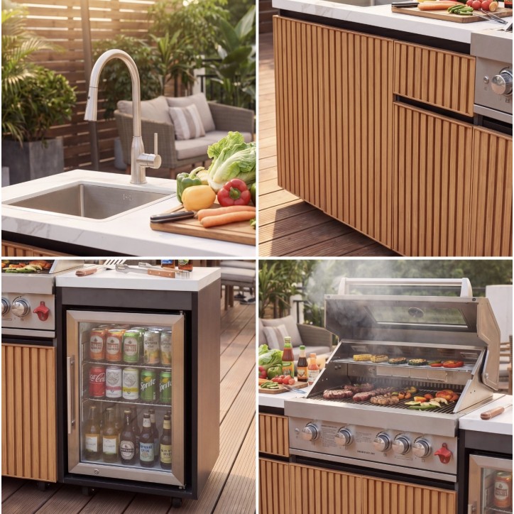 Cucina da esterno BBQ Helena - 248cm x 61cm x 90cm