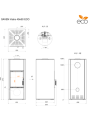 Estufa de acero Saven Vatra L 40x50 Eco 6,5 kW