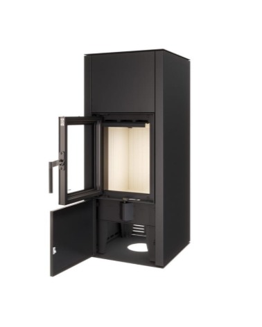 Fogão Saven Vatra XL 50x50 Eco 8 kW em aço