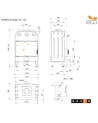 Inserto per camino SAVEN Energy 70x50 nero (15,1 kW) ECO