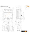 Insert de cheminée SAVEN Energy 90x50 Noir (19,0 kW) ECO