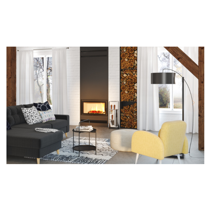 Insert de cheminée SAVEN Energy 90x50 Noir (19,0 kW) ECO
