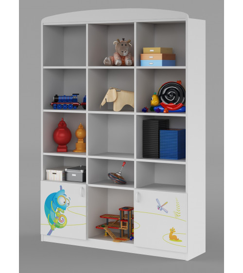 Bibliothèque HAPPY ANIMALS, 135 cm