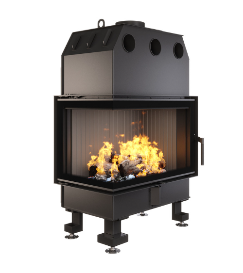 Inserto per camino SAVEN Energy 75x50x47l nero (15,1 kW) ECO
