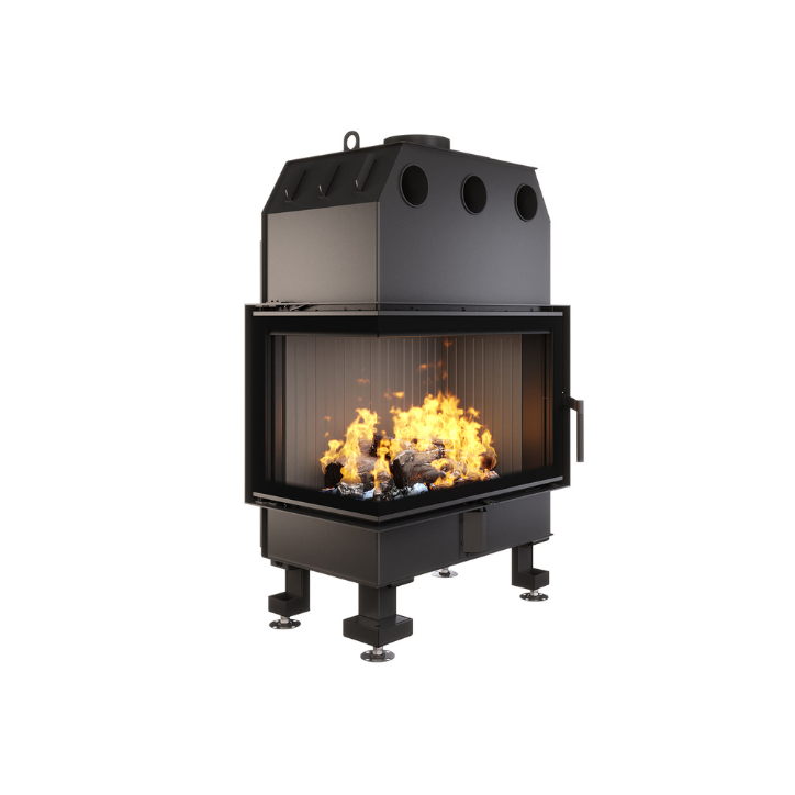 Insert de cheminée SAVEN Energy 75x50x47L Noir (15,1 kW) ECO