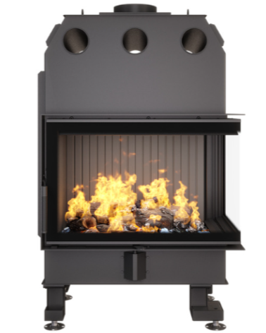 Inserção de lareira SAVEN Energy 75x50x47L preta (15,1 kW) ECO
