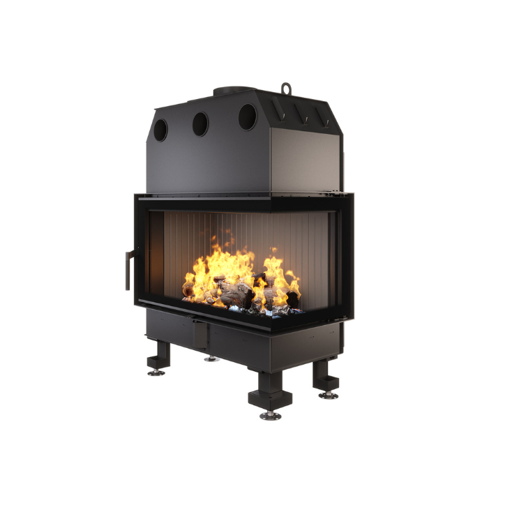 Insert de cheminée SAVEN Energy 85x50x47R Noir (17,0 kW) ECO