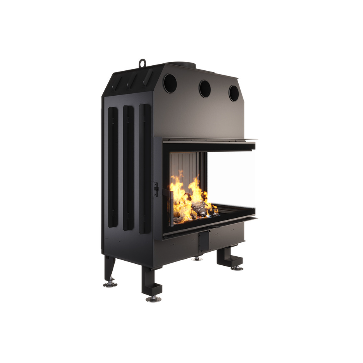 Inserção de lareira SAVEN Energy 85x50x47R preta (17,0 kW) ECO