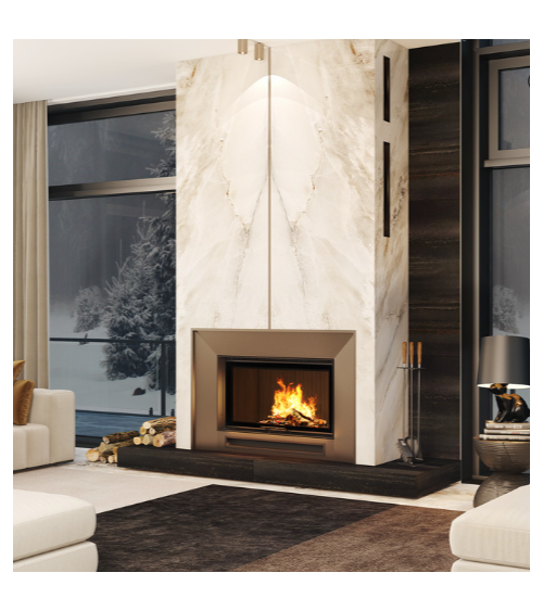 Inserto per camino SAVEN Energy Up 80x50 nero (17,0 kW) ECO