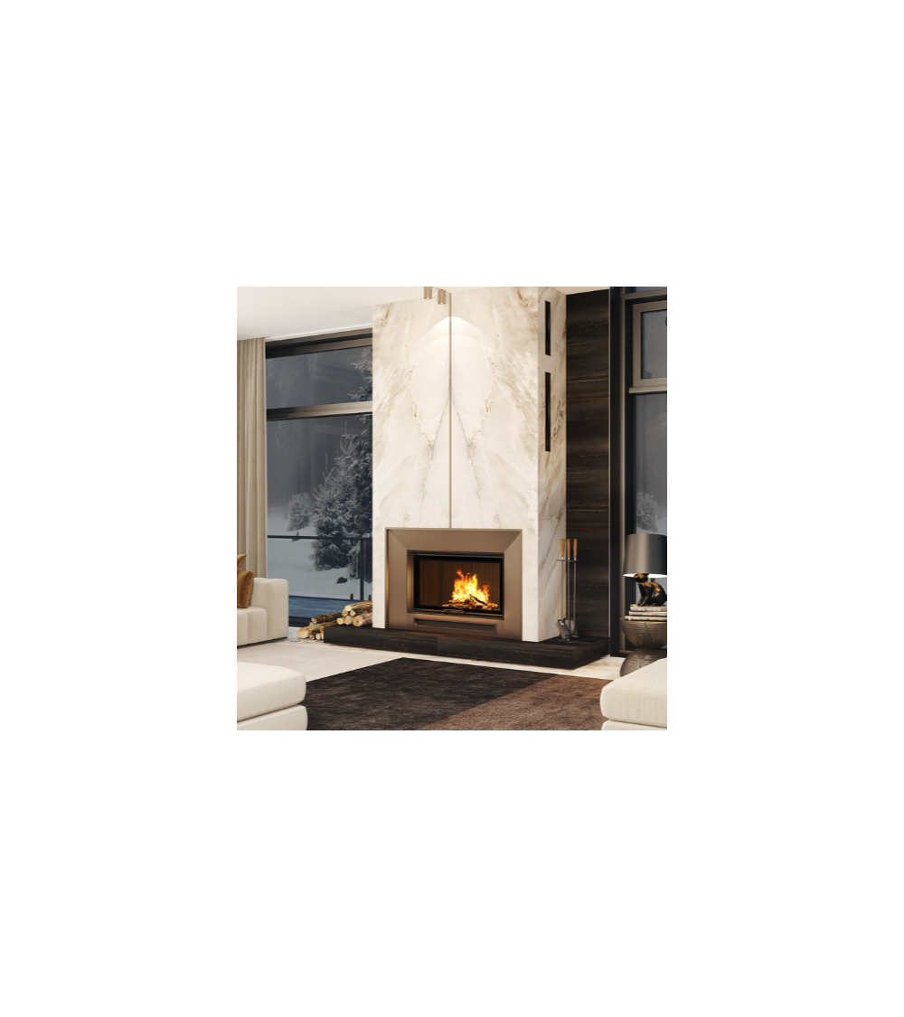 SAVEN Energy Up 80x50 Lareira de encastrar preta (17,0 kW) ECO