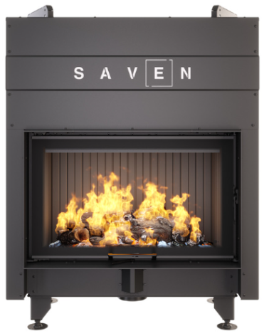 Inserto per camino SAVEN Energy Up 80x50 nero (17,0 kW) ECO