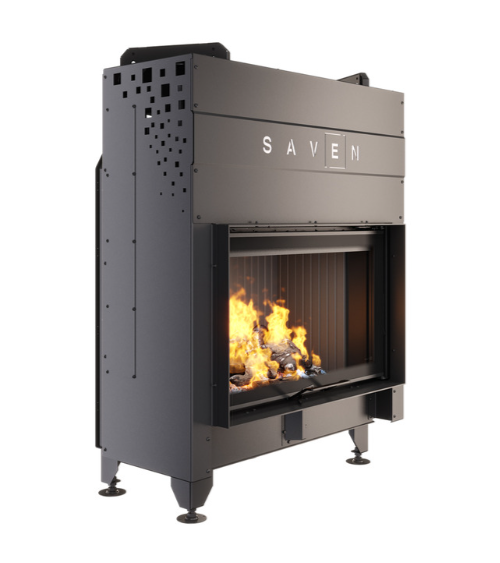 Insert de cheminée SAVEN Energy Up 80x50 Noir (17,0 kW) ECO