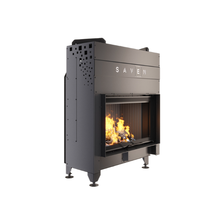 Insert de cheminée SAVEN Energy Up 80x50 Noir (17,0 kW) ECO
