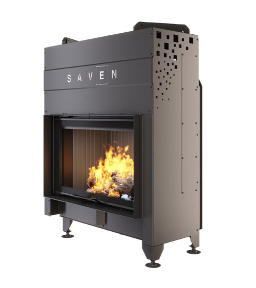 Inserto per camino SAVEN Energy Up 80x50 nero (17,0 kW) ECO