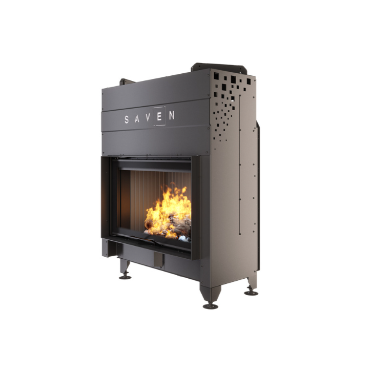 Inserto de chimenea SAVEN Energy Up 80x50 negro (17,0 kW) ECO