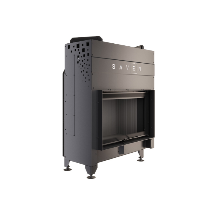 Insert de cheminée SAVEN Energy Up 80x50 Noir (17,0 kW) ECO