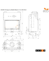 Insert de cheminée SAVEN Energy Up 80x50 Noir (17,0 kW) ECO
