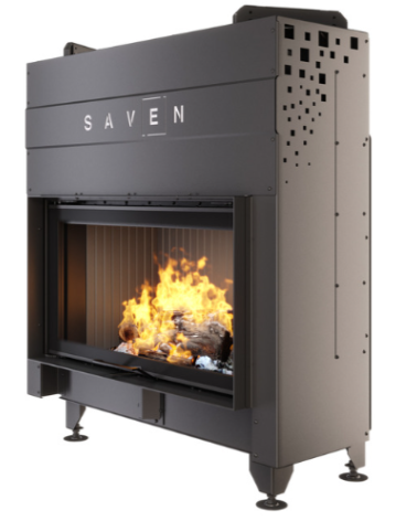 Insert de cheminée SAVEN Energy Up 90x50 Noir (19,0 kW) ECO