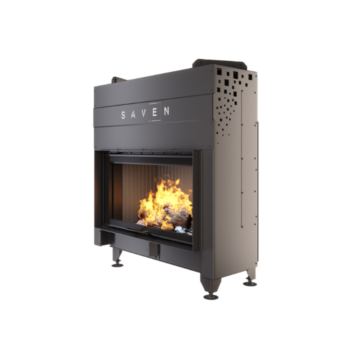 Insert de cheminée SAVEN Energy Up 90x50 Noir (19,0 kW) ECO