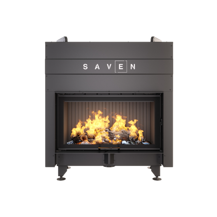 Insert de cheminée SAVEN Energy Up 90x50 Noir (19,0 kW) ECO