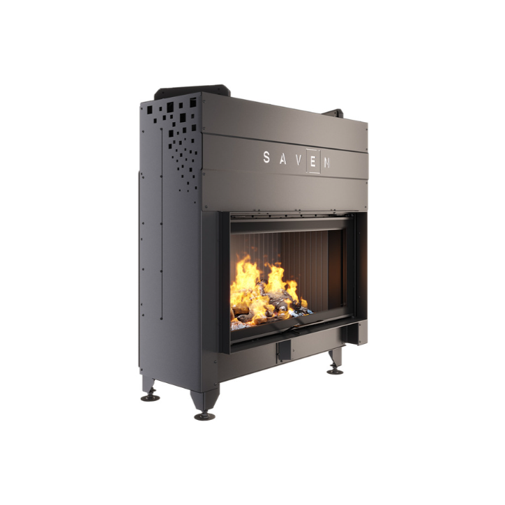 Insert de cheminée SAVEN Energy Up 90x50 Noir (19,0 kW) ECO