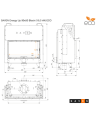 Insert de cheminée SAVEN Energy Up 90x50 Noir (19,0 kW) ECO