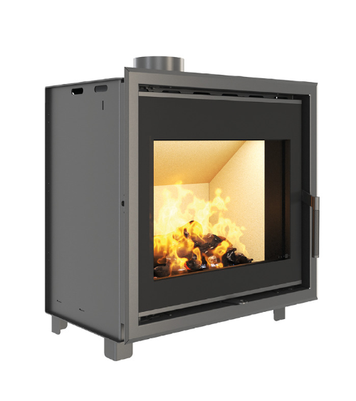Insira a cassete para a lareira SAVEN no modelo 60x62 ECO.