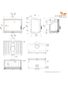 Insert de cassette pour cheminée SAVEN Into 80x62 ECO