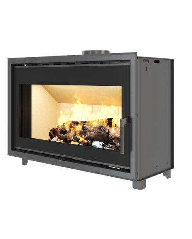 POUPE com o inserto de cassete para lareira ECO 90x62