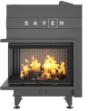 Insert de cheminée SAVEN Energy Up 75x50x47L Noir (15,1 kW) ECO