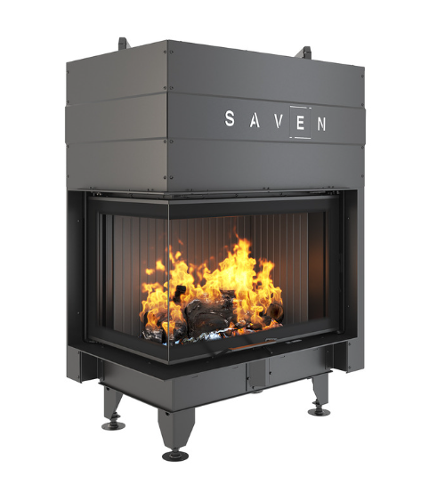 Insert de cheminée SAVEN Energy Up 75x50x47L Noir (15,1 kW) ECO