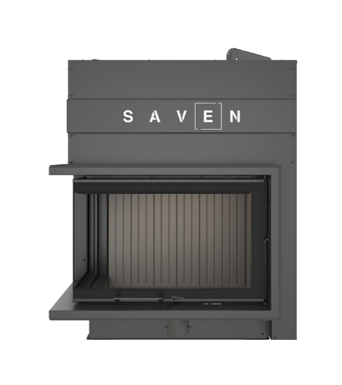 Insert de cheminée SAVEN Energy Up 75x50x47L Noir (15,1 kW) ECO