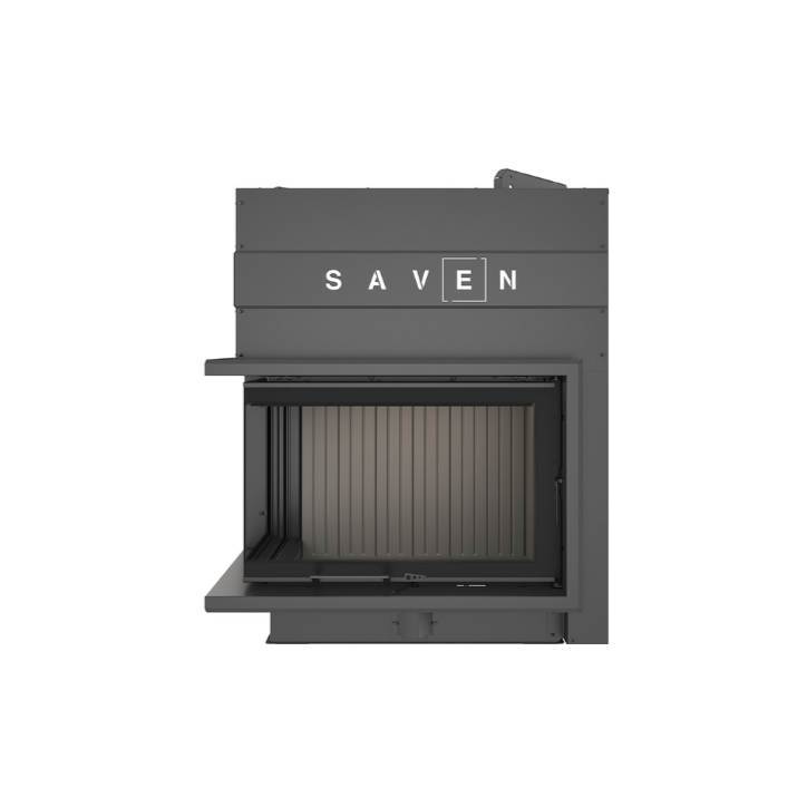 Insert de cheminée SAVEN Energy Up 75x50x47L Noir (15,1 kW) ECO