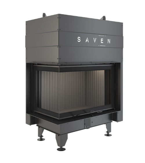 Insert de cheminée SAVEN Energy Up 75x50x47L Noir (15,1 kW) ECO
