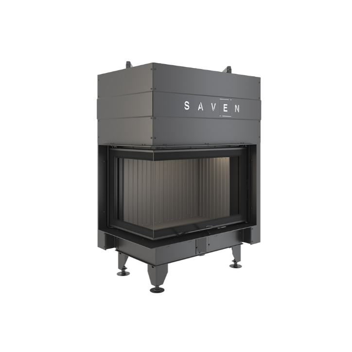 Lareira de encastrar SAVEN Energy Up 75x50x47L Preta (15,1 kW) ECO