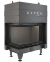 Inserto de chimenea SAVEN Energy Up 75x50x47L Negro (15,1 kW) ECO
