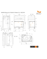 Insert de cheminée SAVEN Energy Up 75x50x47L Noir (15,1 kW) ECO
