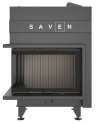 Insert de cheminée SAVEN Energy Up 75x50x47L Noir (15,1 kW) ECO